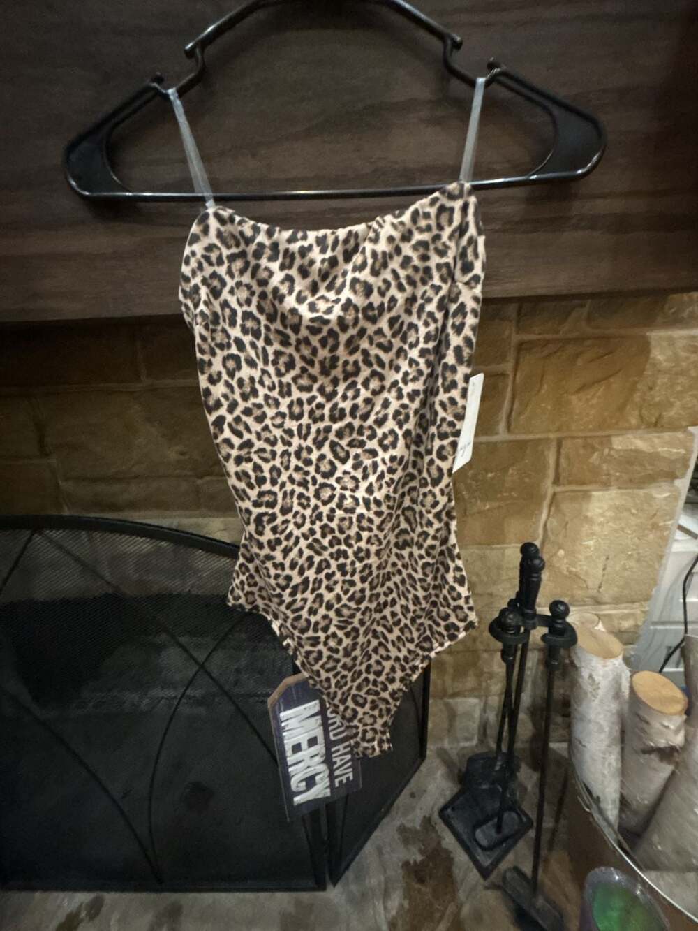 Gaze Leopard Print Strapless Bodysuit Style T57720